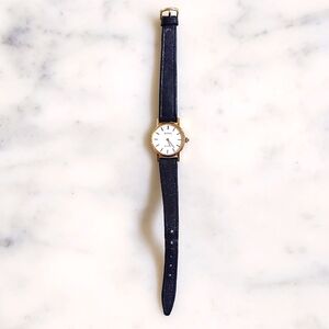 Vintage La Cloche Gold Plated Watch 4152 with Leather Strap.